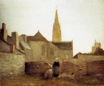 Henri Emile Benoit Matisse : village in brittany